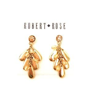 Robert Rose Gold Dangly Earrings  Never worn!
